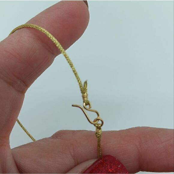 NWT ARTACTA "Mom" Nameplate with Pearl Accent on Gold Rope - 7.5 inch Choker - Picture 4 of 5